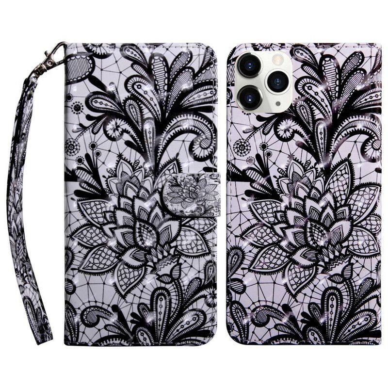 Folio Deksel iPhone 13 Pro Light Spot Lace