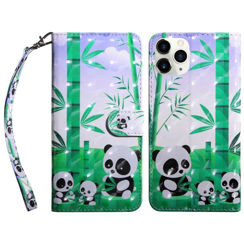 Folio Deksel iPhone 13 Pro Light Spot Pandas