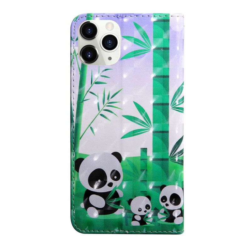 Folio Deksel iPhone 13 Pro Light Spot Pandas