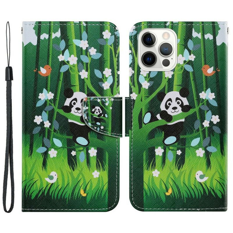 Folio Deksel iPhone 13 Pro Panda Walk