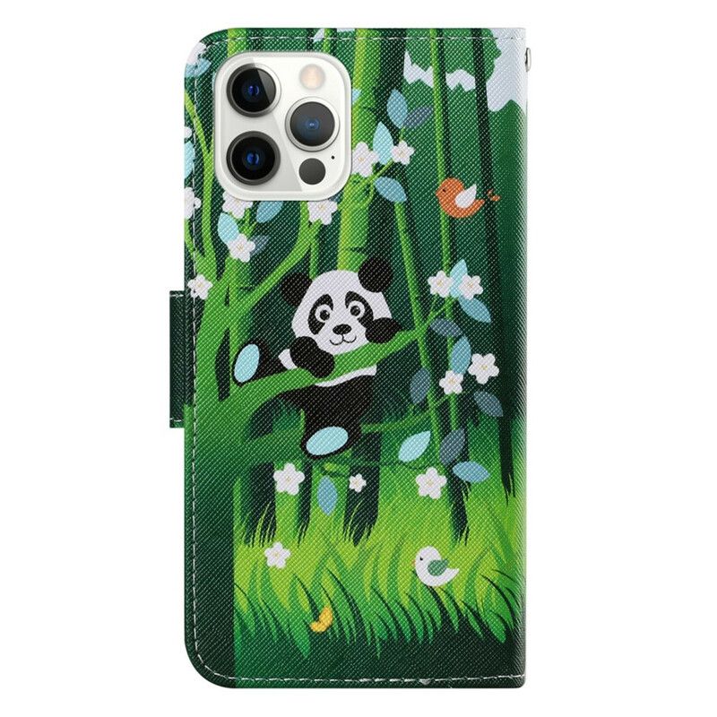 Folio Deksel iPhone 13 Pro Panda Walk