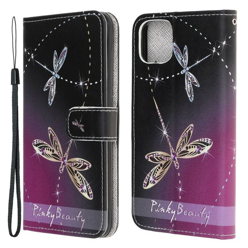 Folio Deksel iPhone 13 Pro Thong Dragonflies