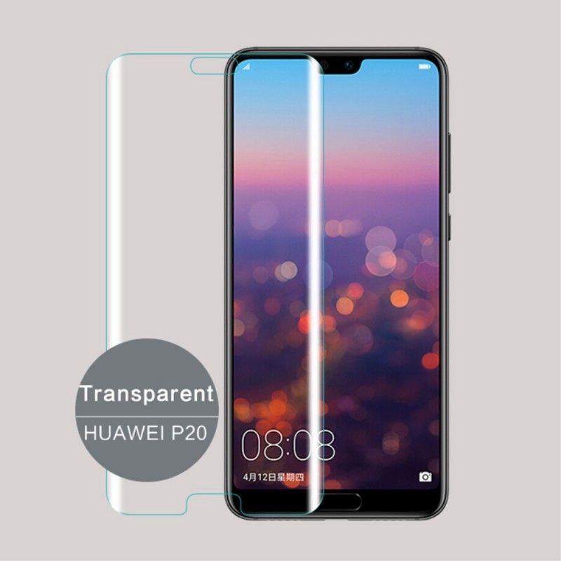 Buet Herdet Glassbeskyttelse Huawei P20 Svart Mofi