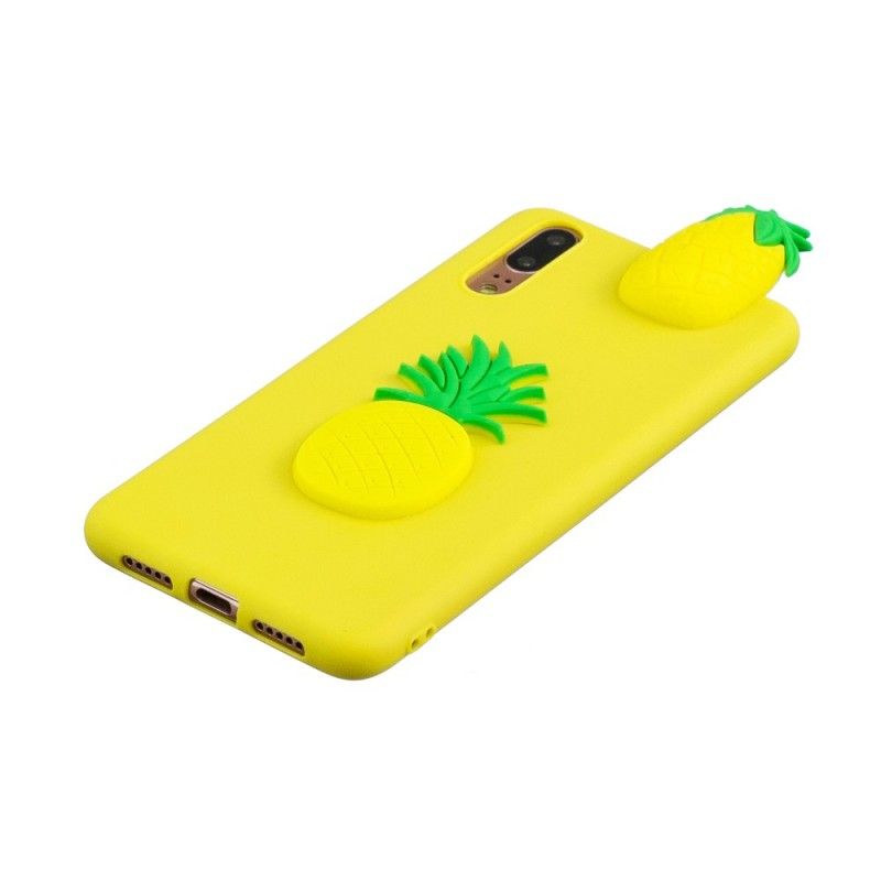 Deksel Huawei P20 3D Ananas