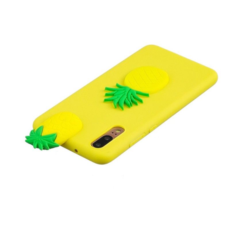 Deksel Huawei P20 3D Ananas