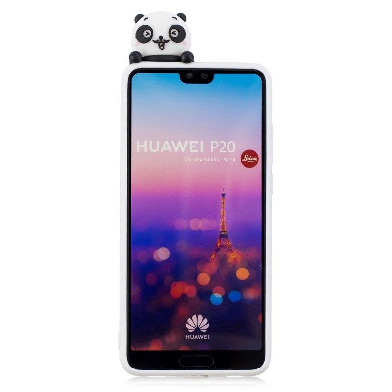 Deksel Huawei P20 Mobildeksel Morsom 3D Panda