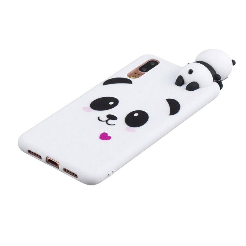 Deksel Huawei P20 Mobildeksel Morsom 3D Panda