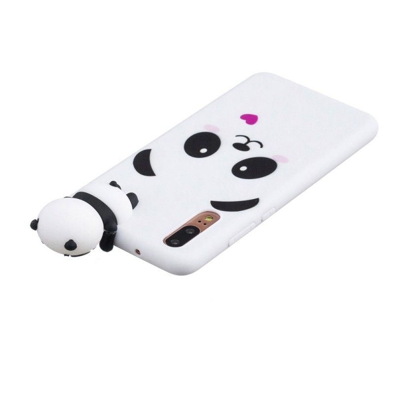 Deksel Huawei P20 Mobildeksel Morsom 3D Panda