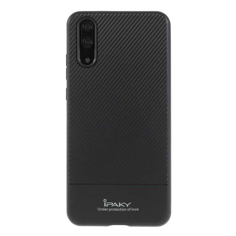 Deksel Huawei P20 Svart Ipaky Karbonfiber