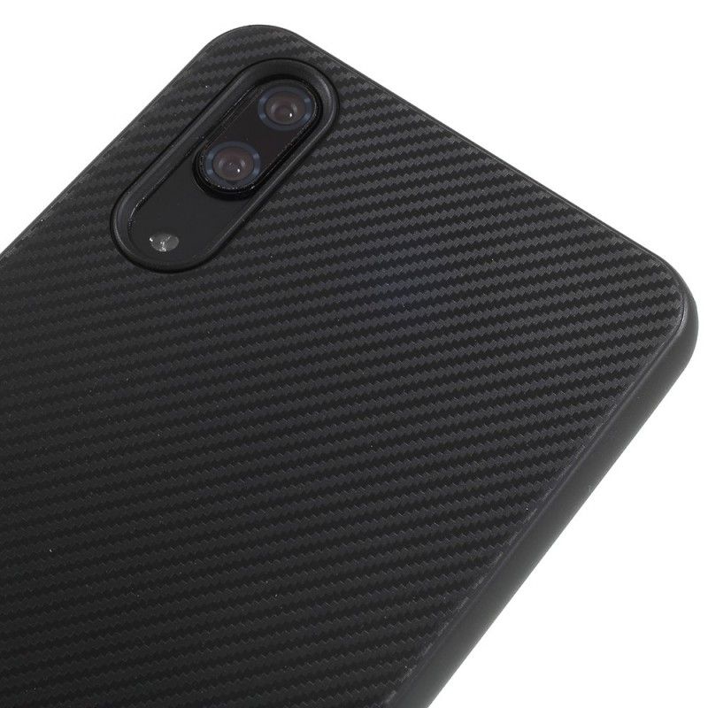 Deksel Huawei P20 Svart Ipaky Karbonfiber