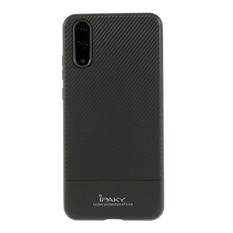 Deksel Huawei P20 Svart Ipaky Karbonfiber