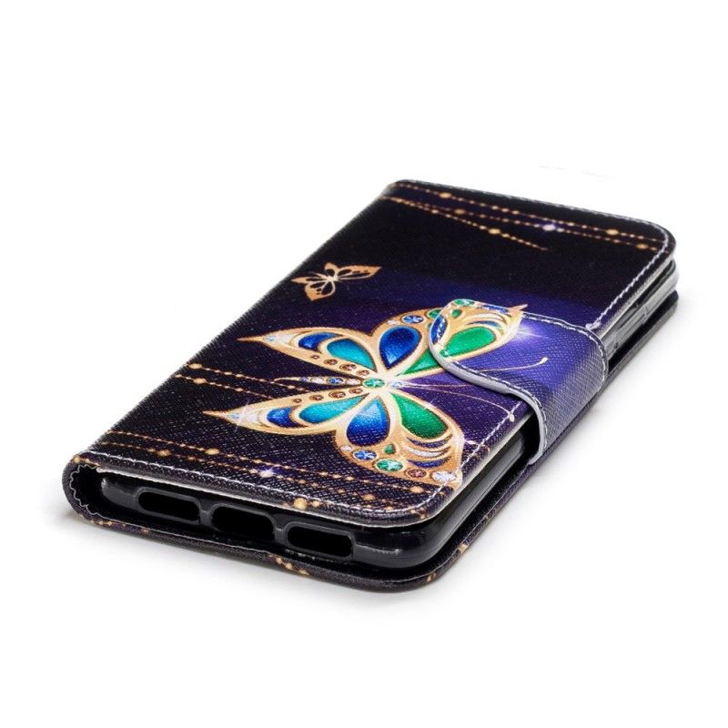 Folio Deksel for Huawei P20 Magisk Sommerfugl