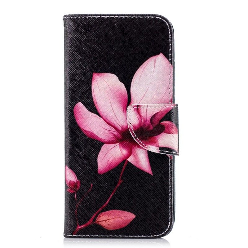 Folio Deksel Huawei P20 Rosa Blomst