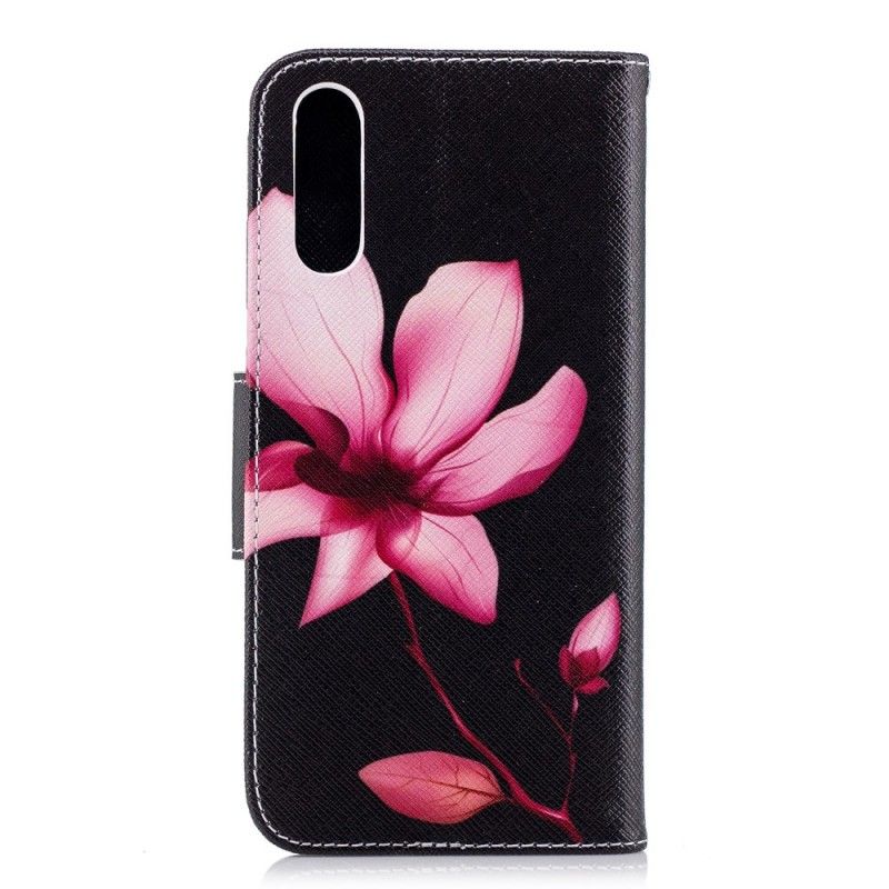 Folio Deksel Huawei P20 Rosa Blomst