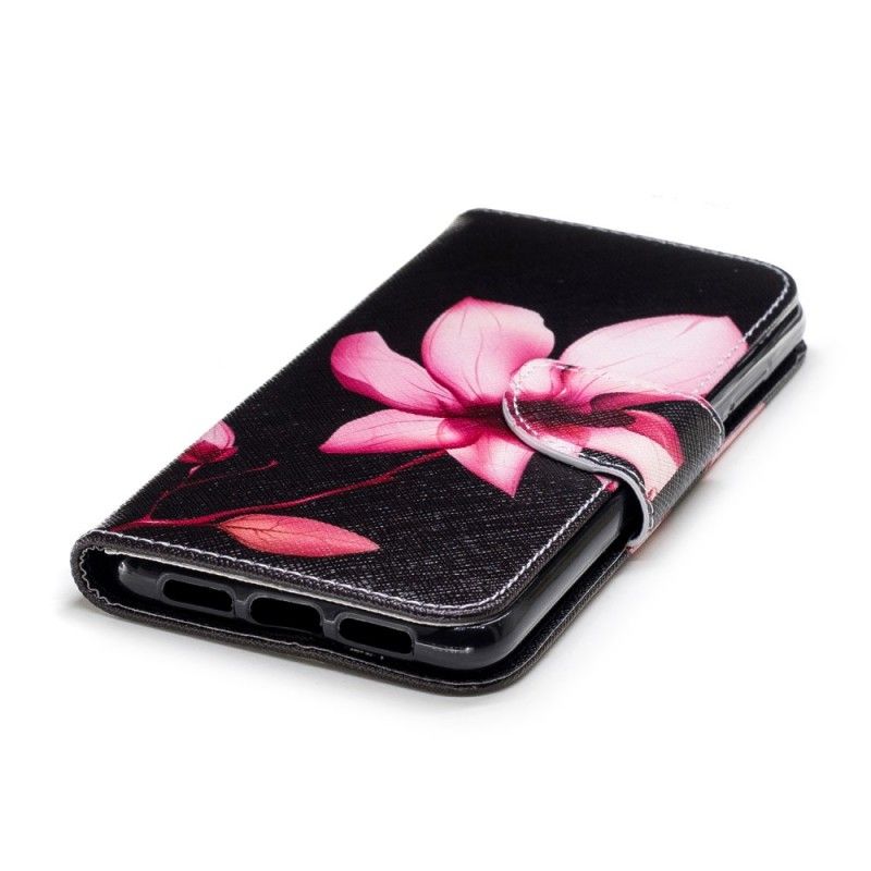 Folio Deksel Huawei P20 Rosa Blomst