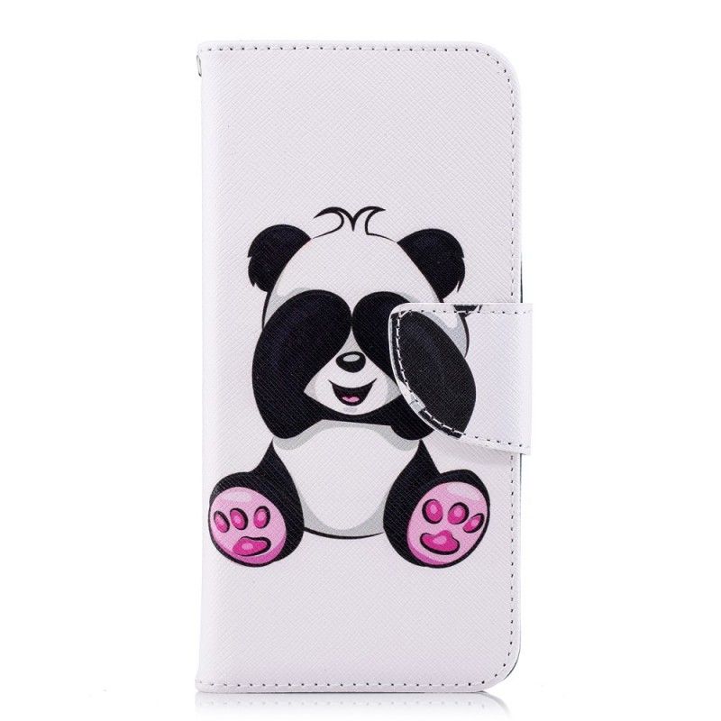 Lærdeksel Folio Deksel Huawei P20 Mobildeksel Morsom Panda