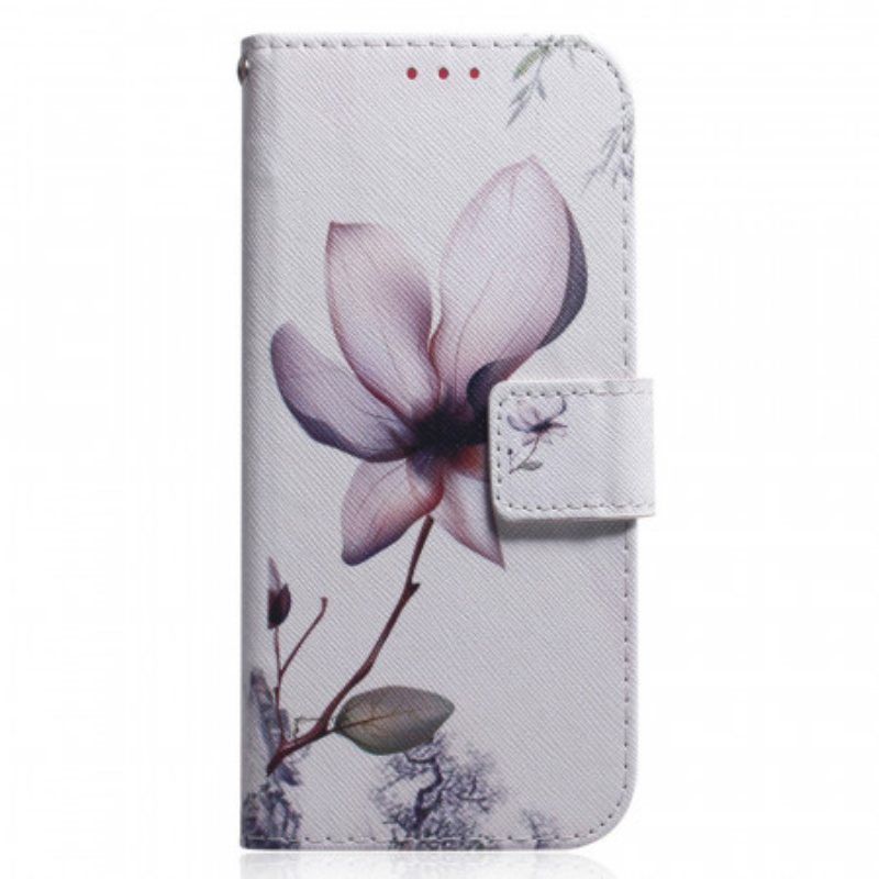 Lærdeksel Til Xiaomi Redmi Note 11 Pro / 11 Pro 5G Blomst Støvet Rosa