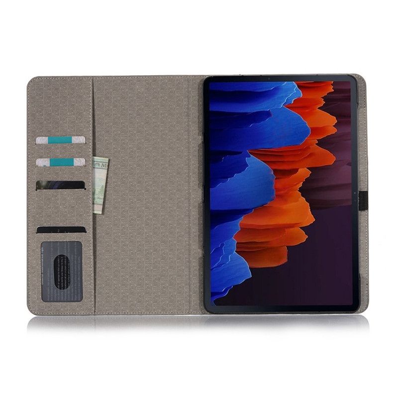 Case Etui Samsung Galaxy Tab S7 Plus Grå Verdenskart