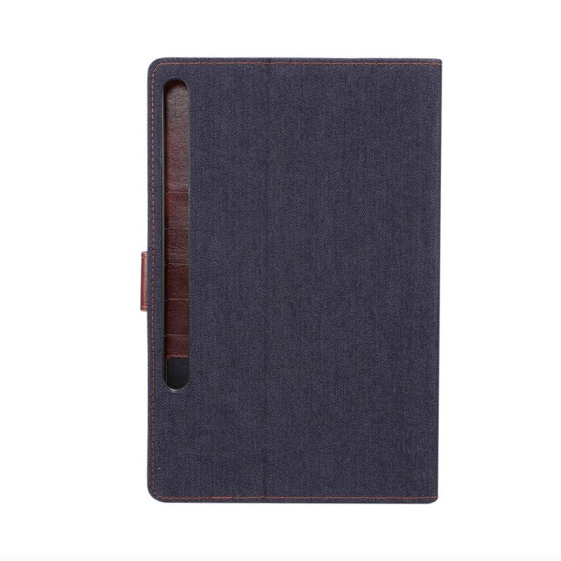 Folio Deksel for Samsung Galaxy Tab S7 Plus Svart Jeans