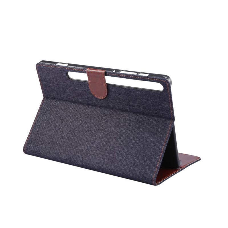 Folio Deksel for Samsung Galaxy Tab S7 Plus Svart Jeans