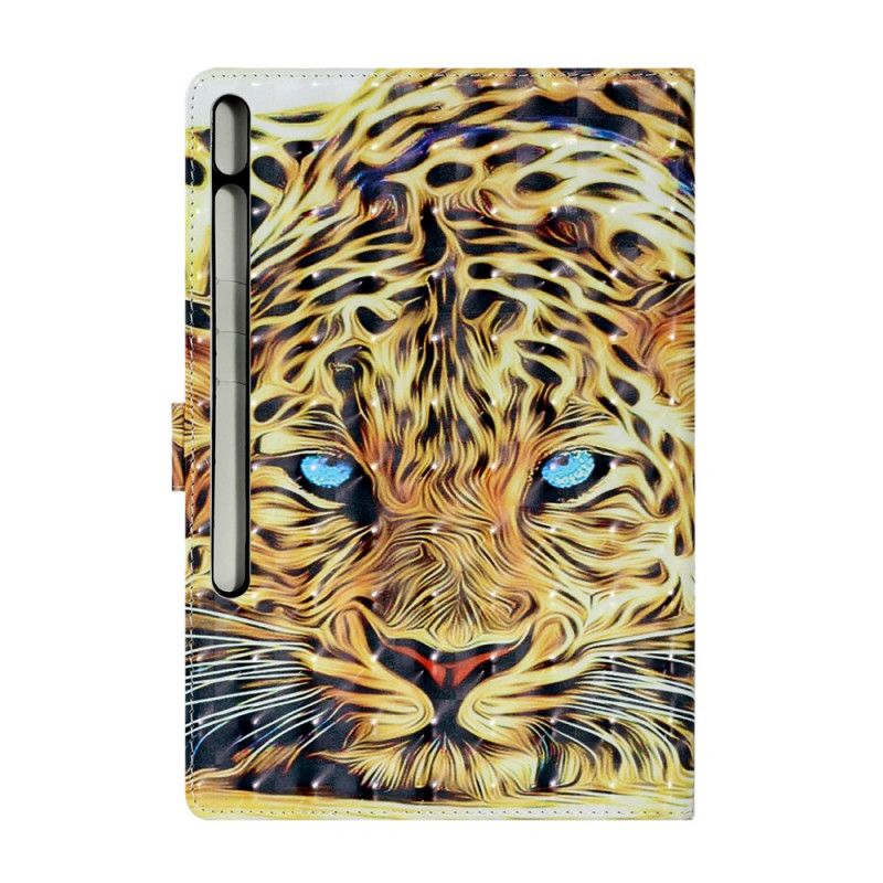 Folio Deksel Samsung Galaxy Tab S7 Plus Tiger Kunst