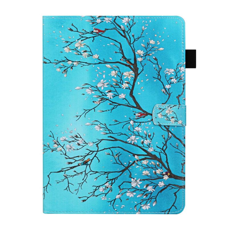 Lærdeksel Folio Deksel Samsung Galaxy Tab S7 Plus Mobildeksel Blomstrende Grener