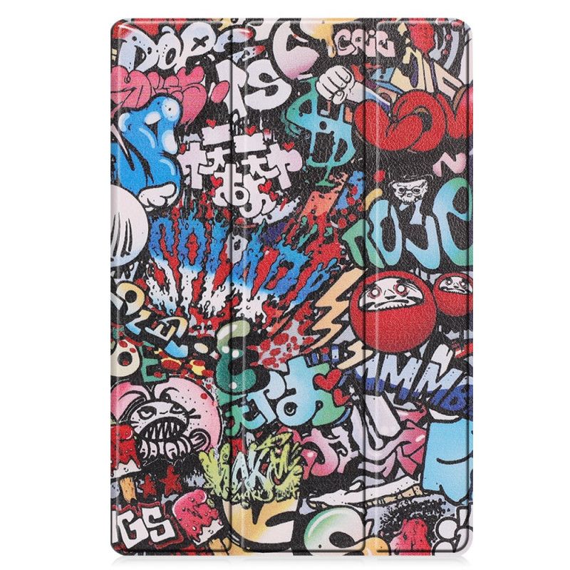 Smart Koffert Samsung Galaxy Tab S7 Plus Forsterket Graffiti