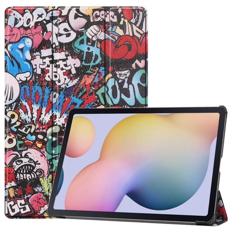 Smart Koffert Samsung Galaxy Tab S7 Plus Forsterket Graffiti