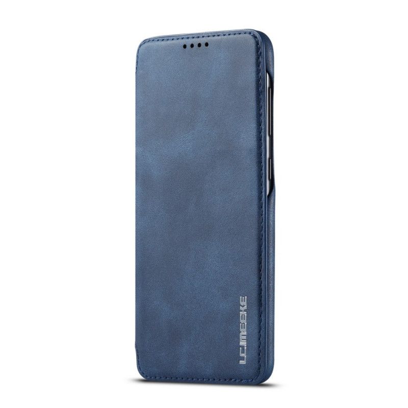 Folio Deksel Samsung Galaxy A30 Rød Lc.Imeeke Skinneffekt Anti-fall