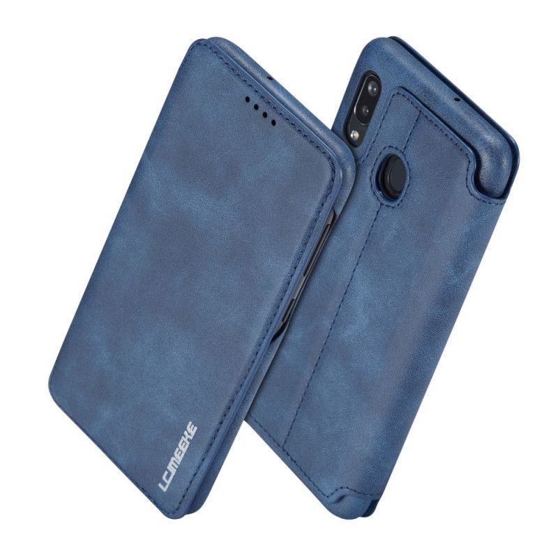 Folio Deksel Samsung Galaxy A30 Rød Lc.Imeeke Skinneffekt Anti-fall