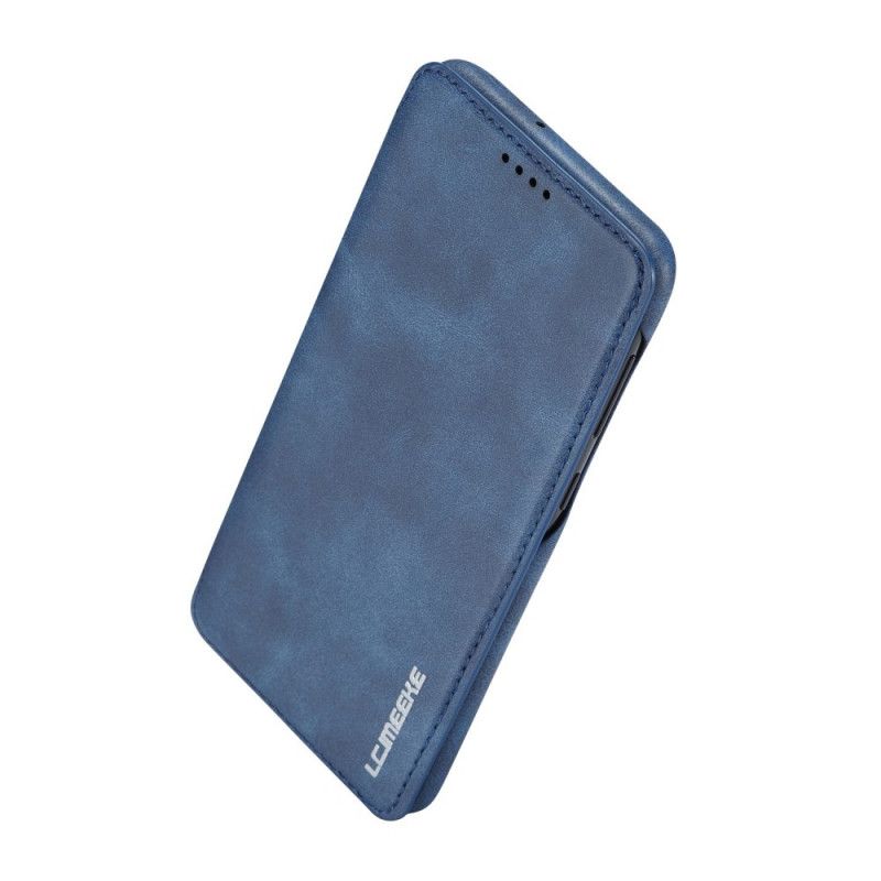 Folio Deksel Samsung Galaxy A30 Rød Lc.Imeeke Skinneffekt Anti-fall