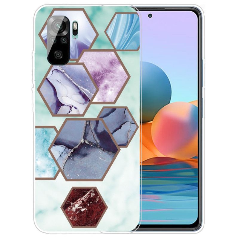 Deksel Xiaomi Redmi Note 10 / Note 10S Svart Fantasy Marmor