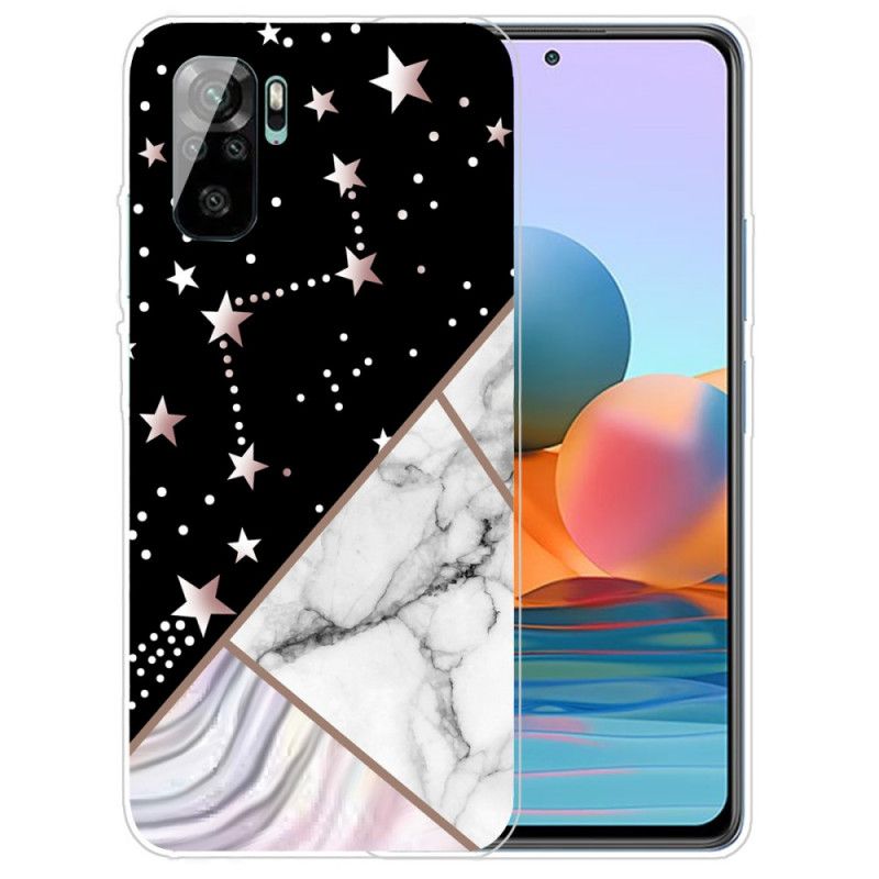 Deksel Xiaomi Redmi Note 10 / Note 10S Svart Mobildeksel Designer Marmor