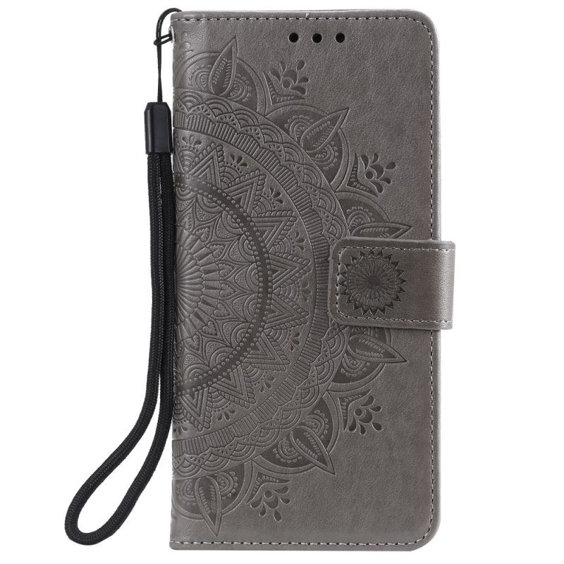 Folio Deksel for Xiaomi Redmi Note 10 / Note 10S Grå Solmandala