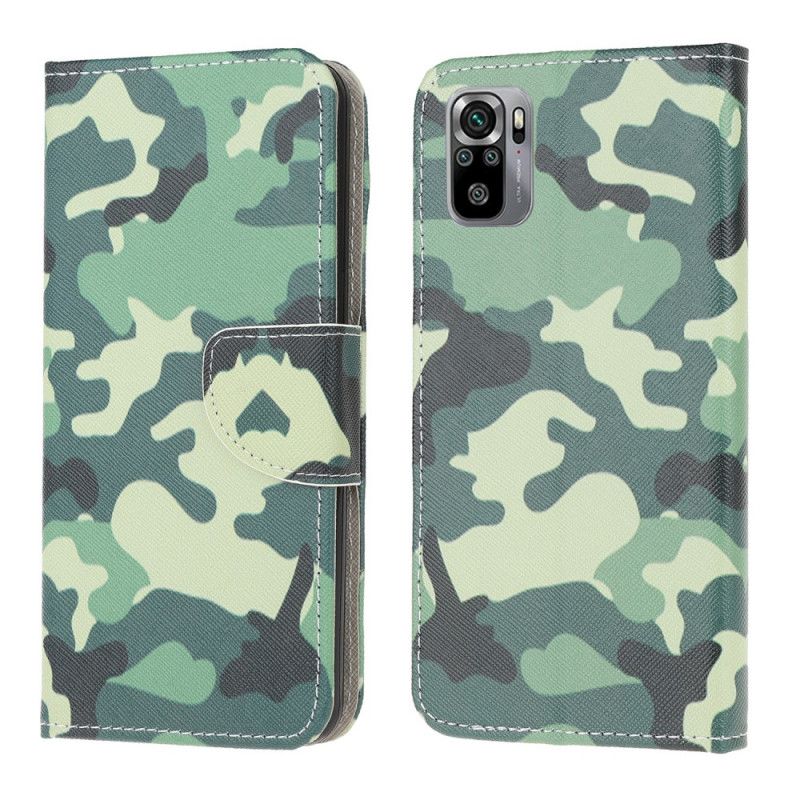 Folio Deksel for Xiaomi Redmi Note 10 / Note 10S Kamuflasje