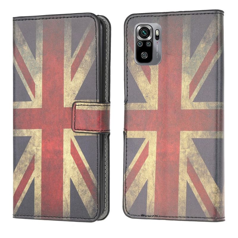 Folio Deksel Xiaomi Redmi Note 10 / Note 10S Englands Flagg