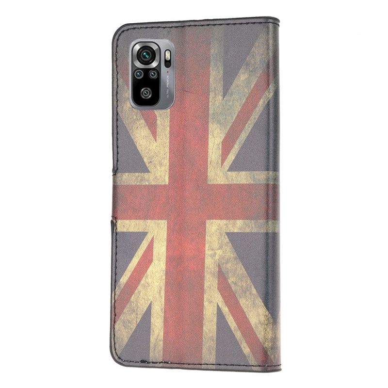 Folio Deksel Xiaomi Redmi Note 10 / Note 10S Englands Flagg