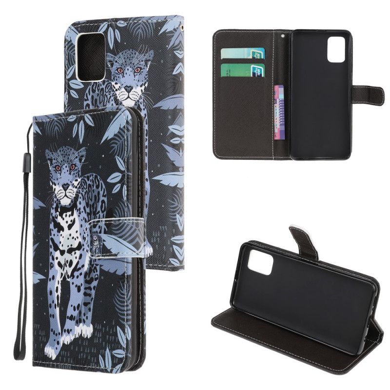 Folio Deksel Xiaomi Redmi Note 10 / Note 10S Leopard Med Tanga