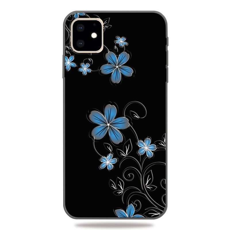 Deksel for iPhone 11 Blå Blomster