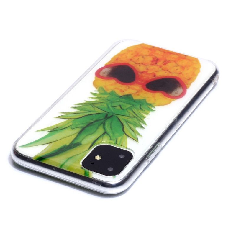 Deksel for iPhone 11 Gjennomsiktig Inkognito Ananas