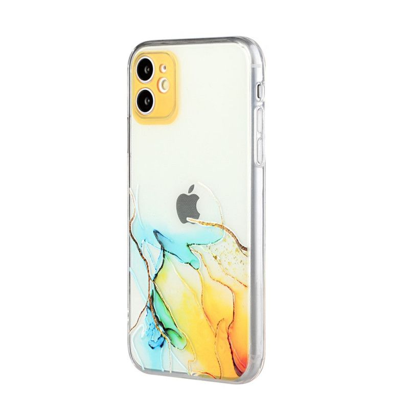 Deksel for iPhone 11 Grå Kunstnerisk Fleksibel