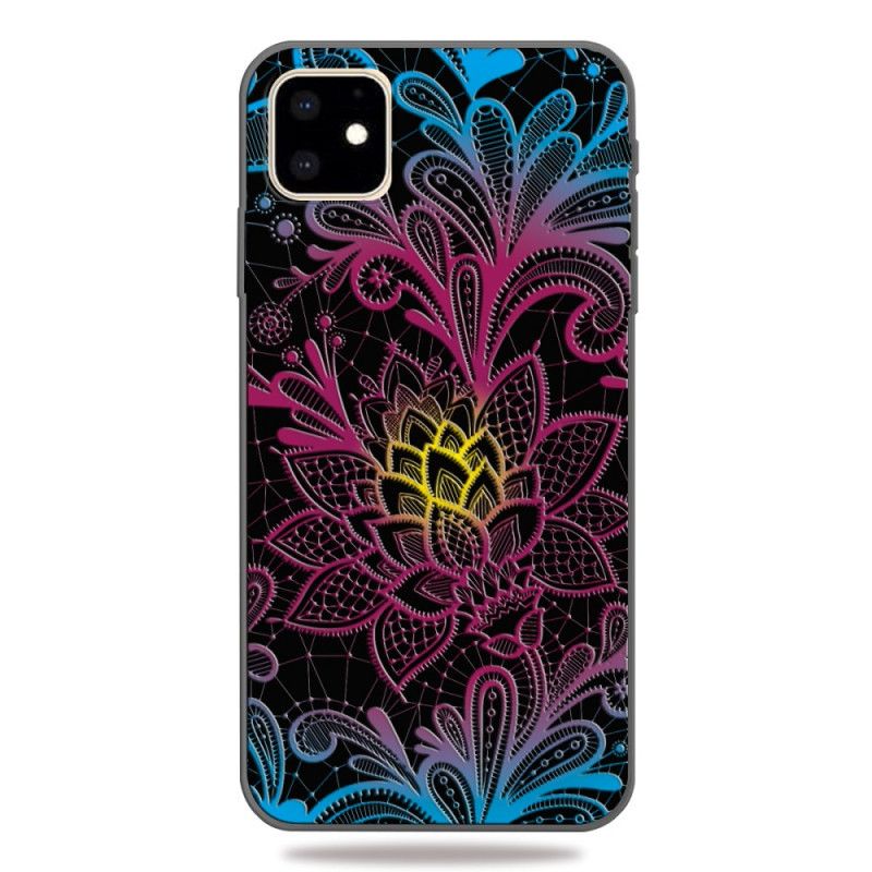 Deksel for iPhone 11 Intenst Farget Blomster