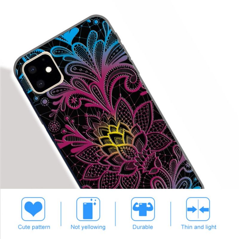 Deksel for iPhone 11 Intenst Farget Blomster