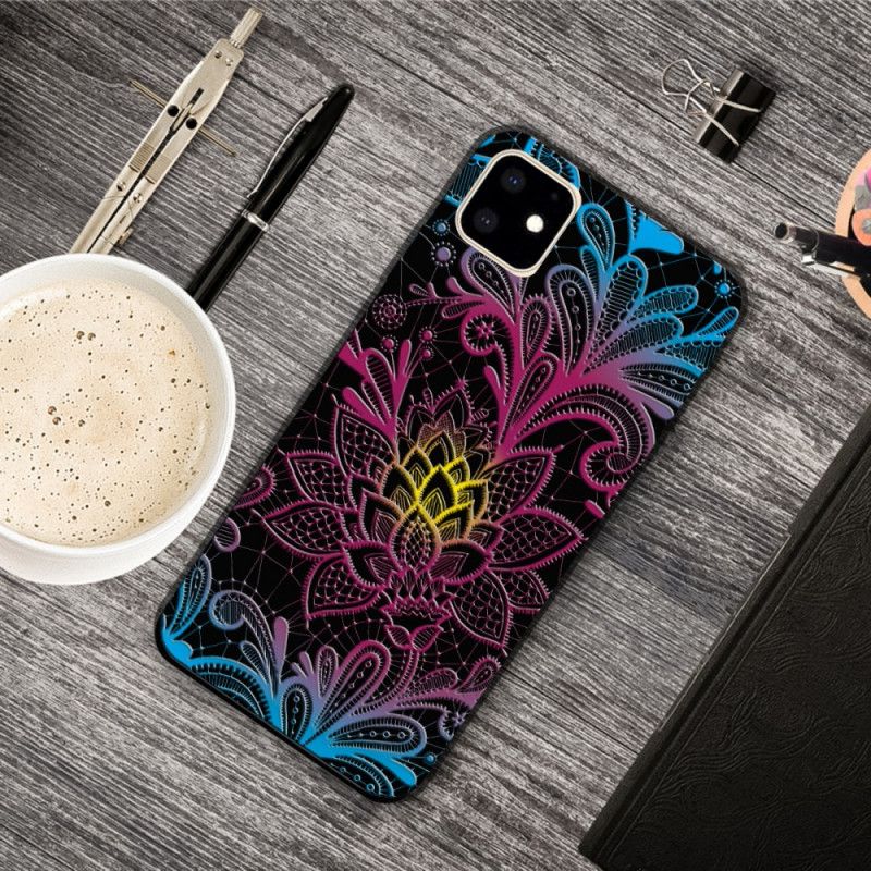 Deksel for iPhone 11 Intenst Farget Blomster