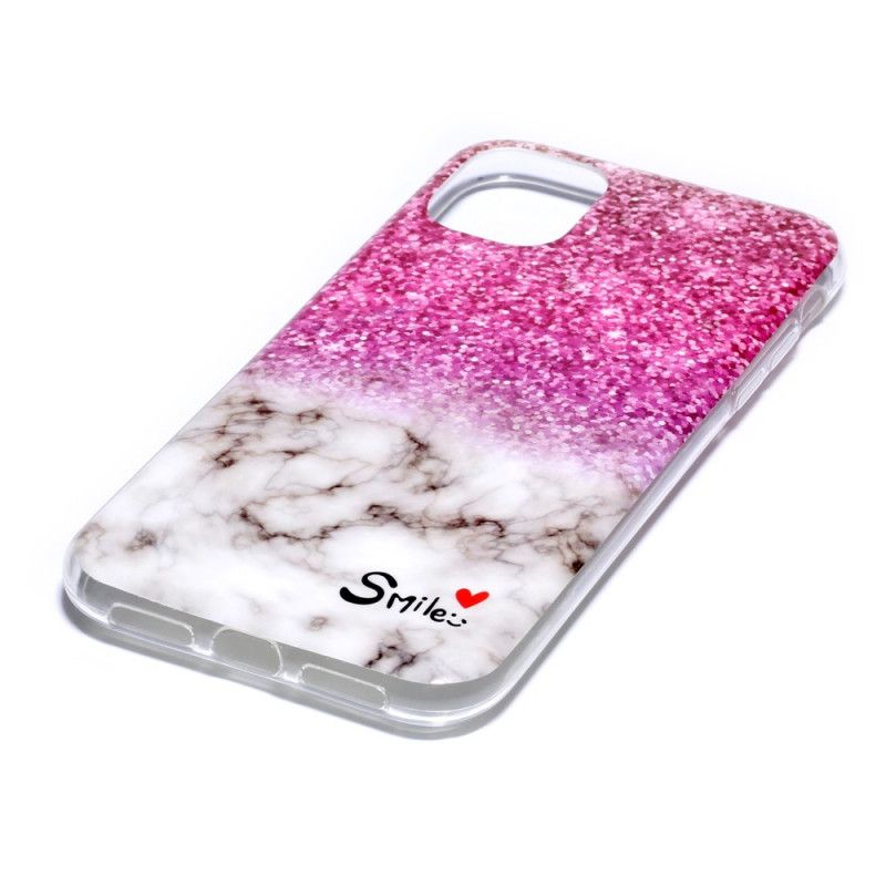 Deksel for iPhone 11 Marmorglitter Og Smil