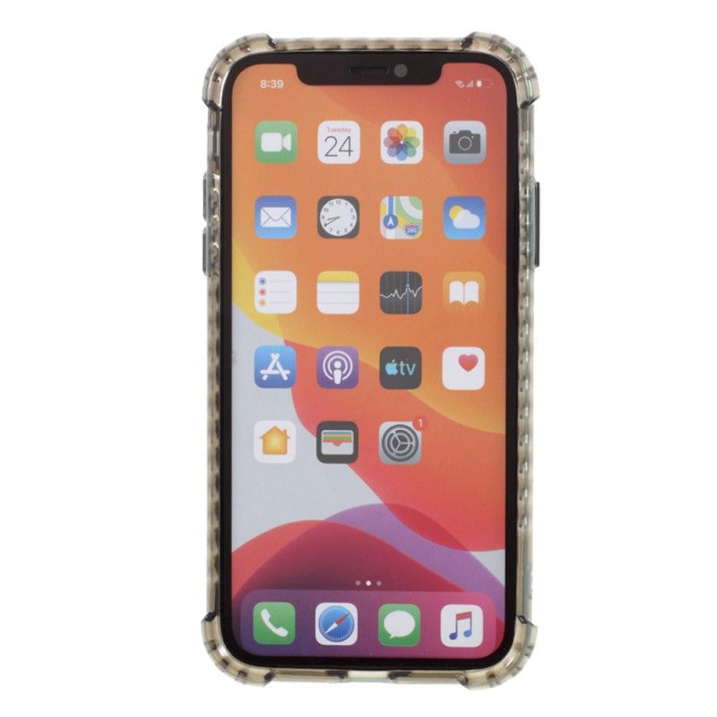 Deksel for iPhone 11 Svart Hybrid Akryl Og Silikonfarge