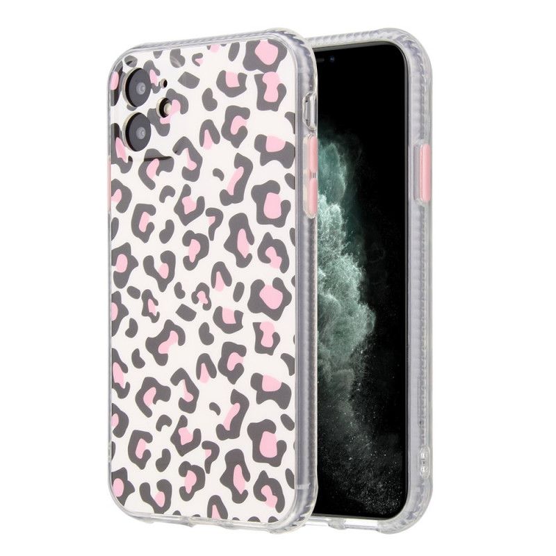 Deksel iPhone 11 Magenta Leopardstil