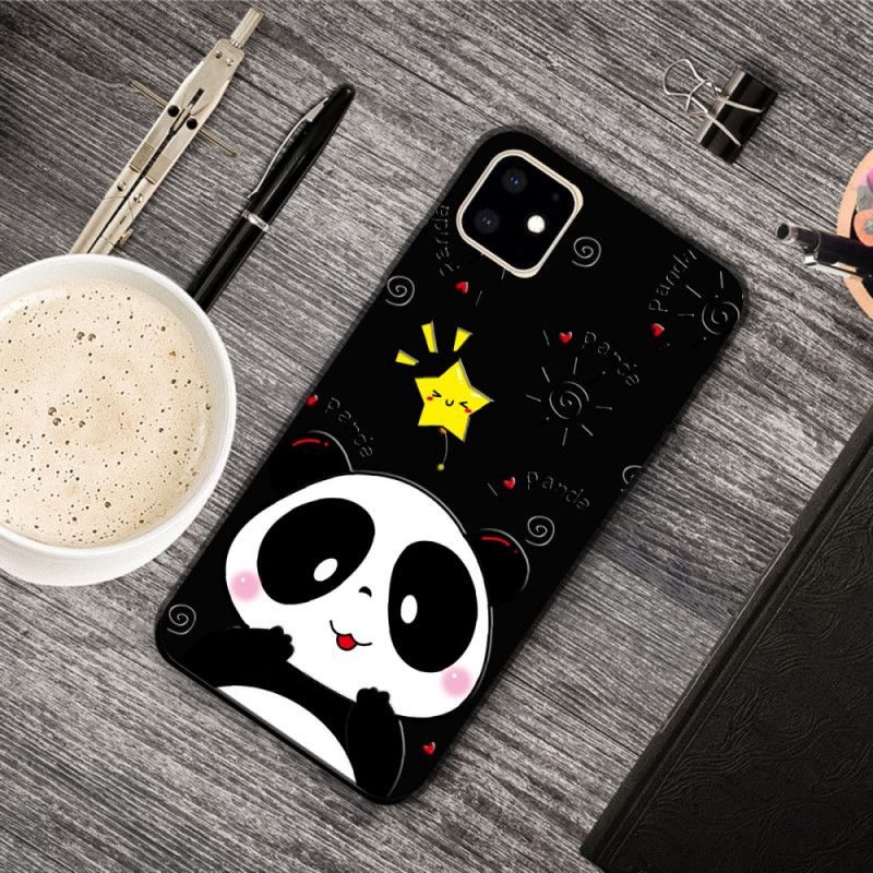 Deksel iPhone 11 Mobildeksel Panda-Stjerne