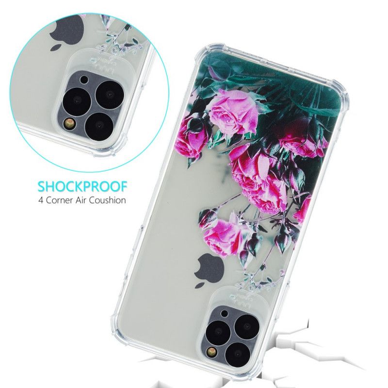 Deksel iPhone 11 Mobildeksel Silikonblomster