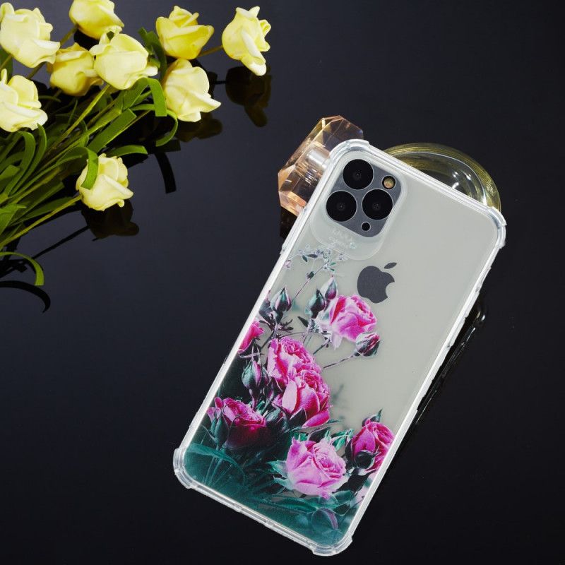 Deksel iPhone 11 Mobildeksel Silikonblomster